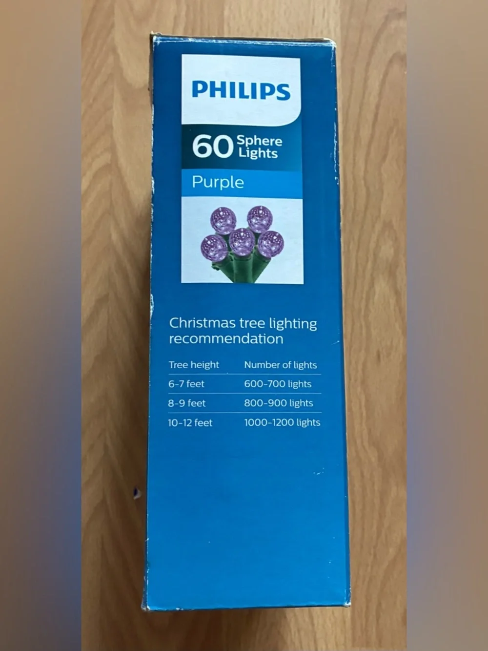 Philips Purple Faceted Sphere 60 Bulb Lights LED Green Holiday Indoor Outdoor